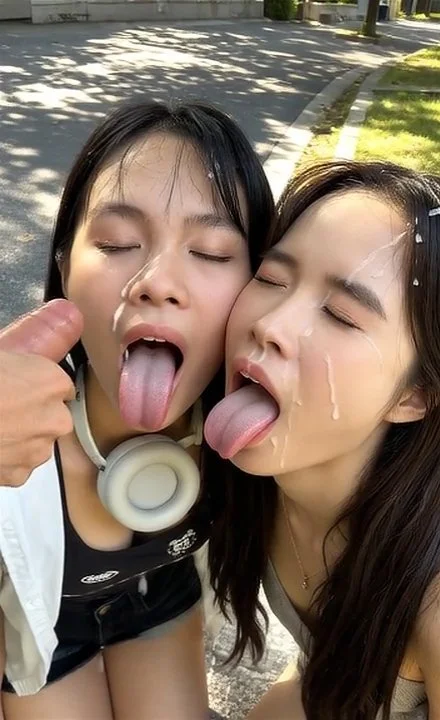 Two little asian sexdolls obsessed with ur cock and cum(AI with sound) image 6