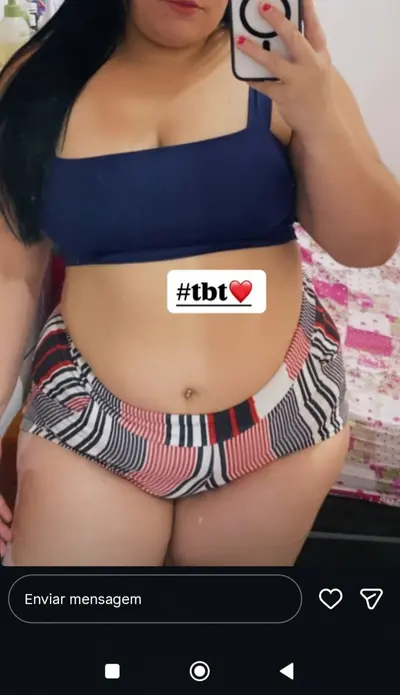 Pensa em uma gordinha gostosa adora se exibir no Instagram dela cover image