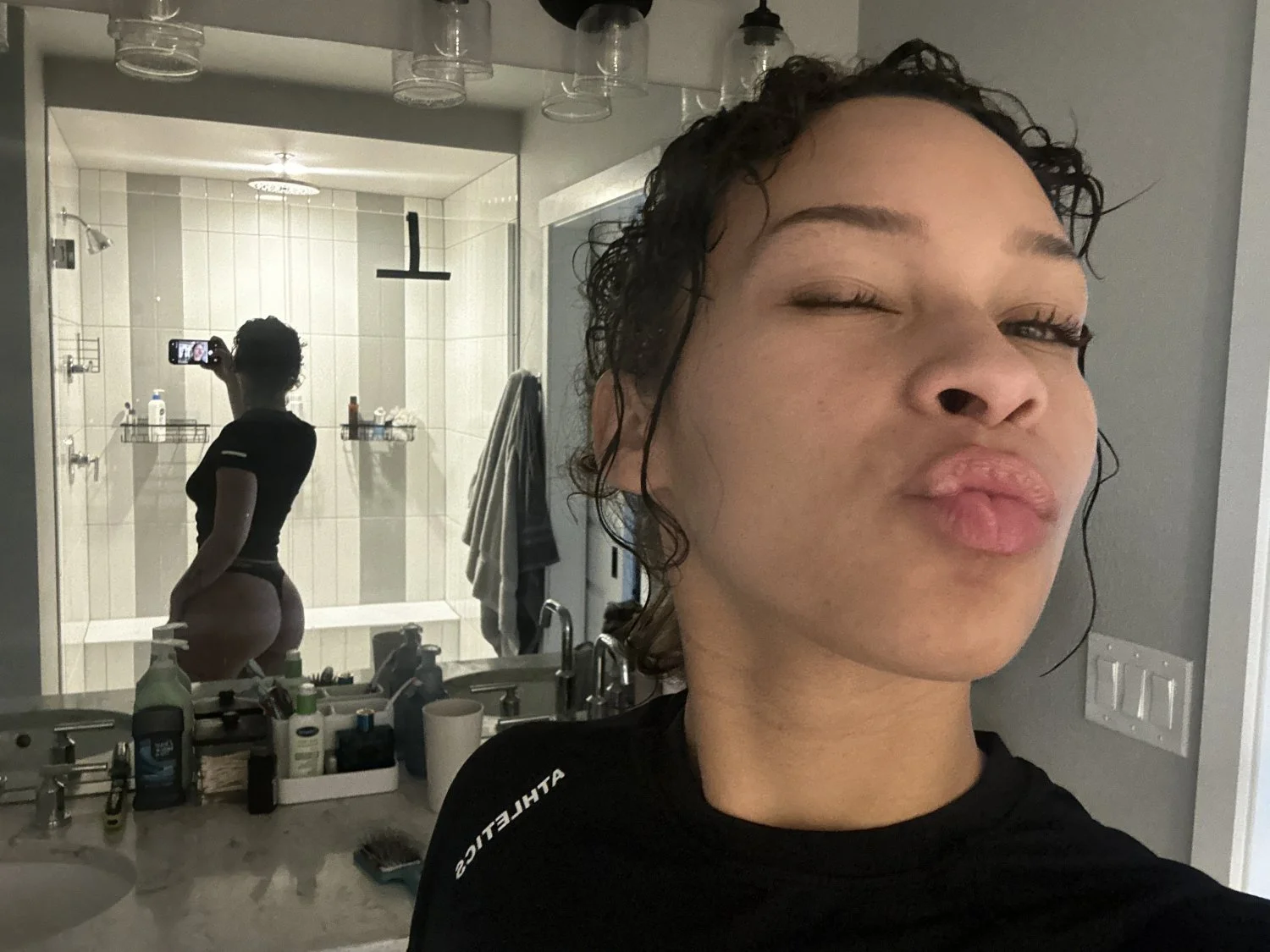 🔞 Young hot brunette big round ass tight horny slut 😈💦🍑🫦 OF now! main image