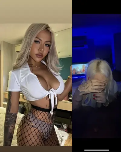 Blonde asian Thai gets some BBC / abg / gangbang slut cover image