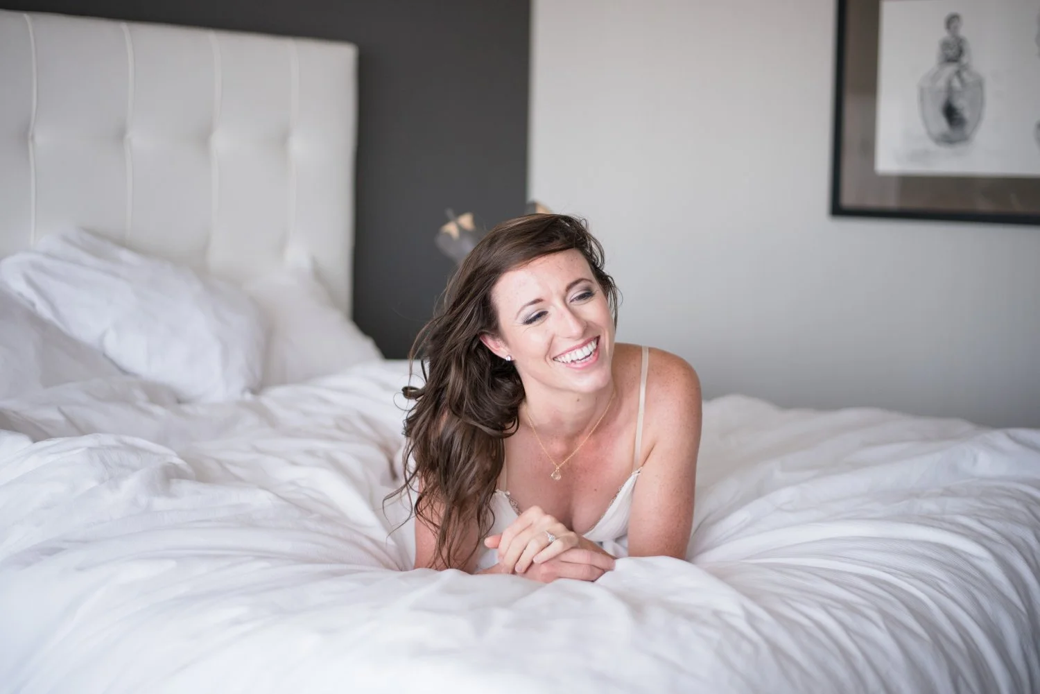 Shy Wife Amanda Works up the Courage to Show Her Tits in Boudoir Shoot Pt.1 image 12