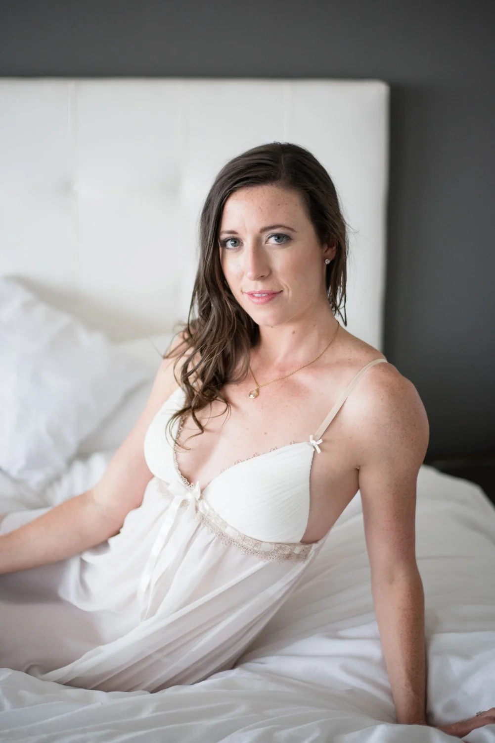 Shy Wife Amanda Works up the Courage to Show Her Tits in Boudoir Shoot Pt.1 image 13