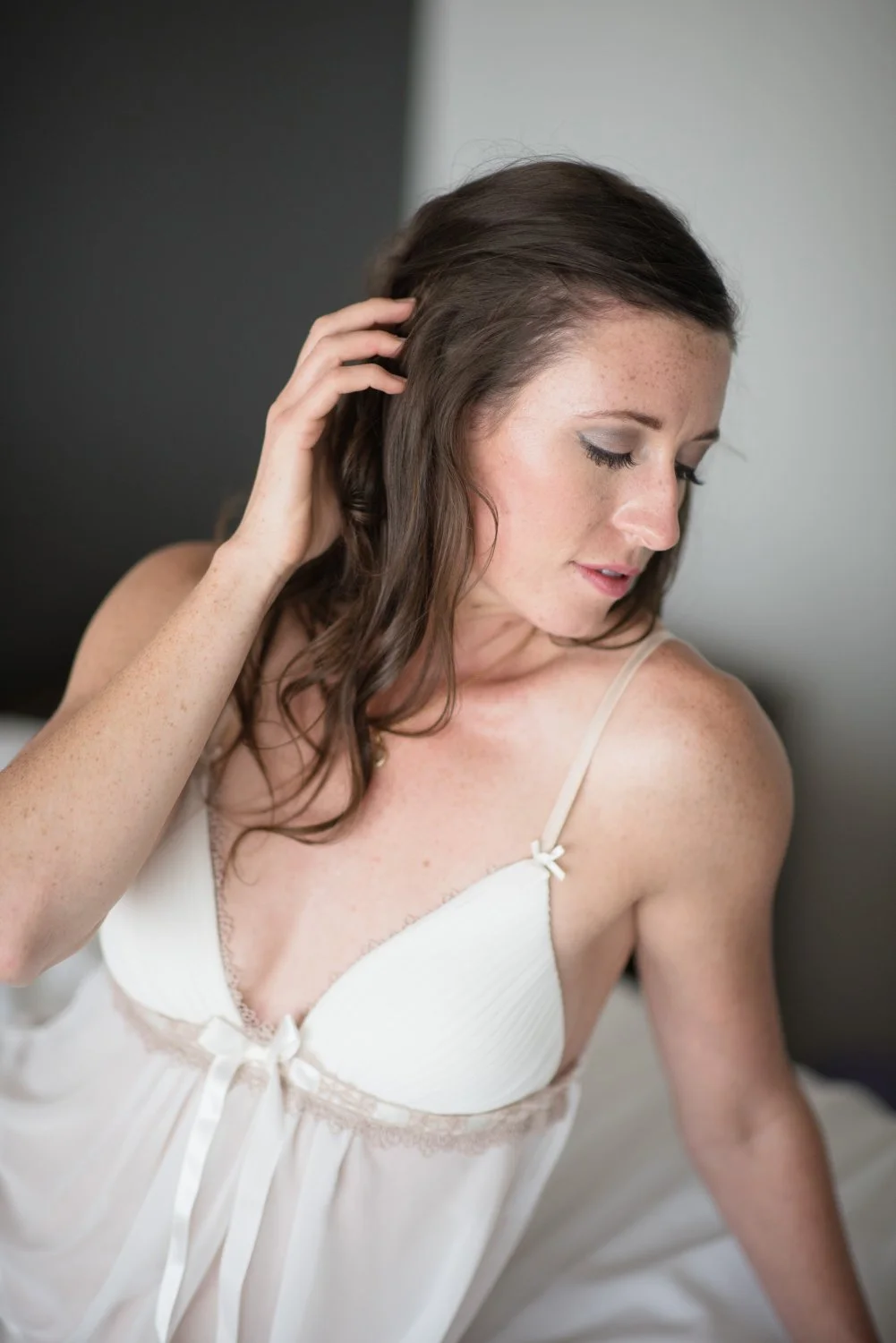 Shy Wife Amanda Works up the Courage to Show Her Tits in Boudoir Shoot Pt.1 image 18