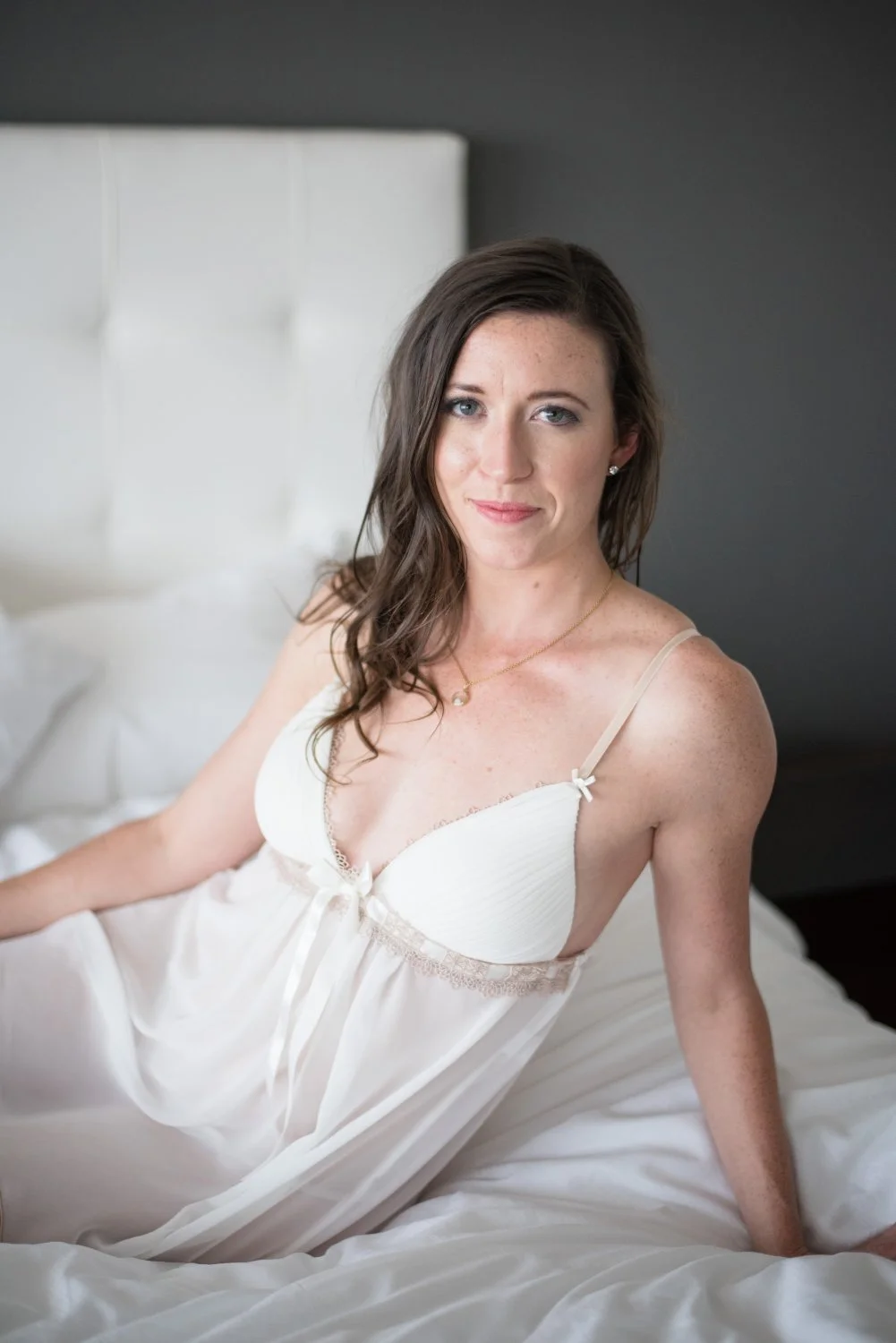 Shy Wife Amanda Works up the Courage to Show Her Tits in Boudoir Shoot Pt.1 image 19