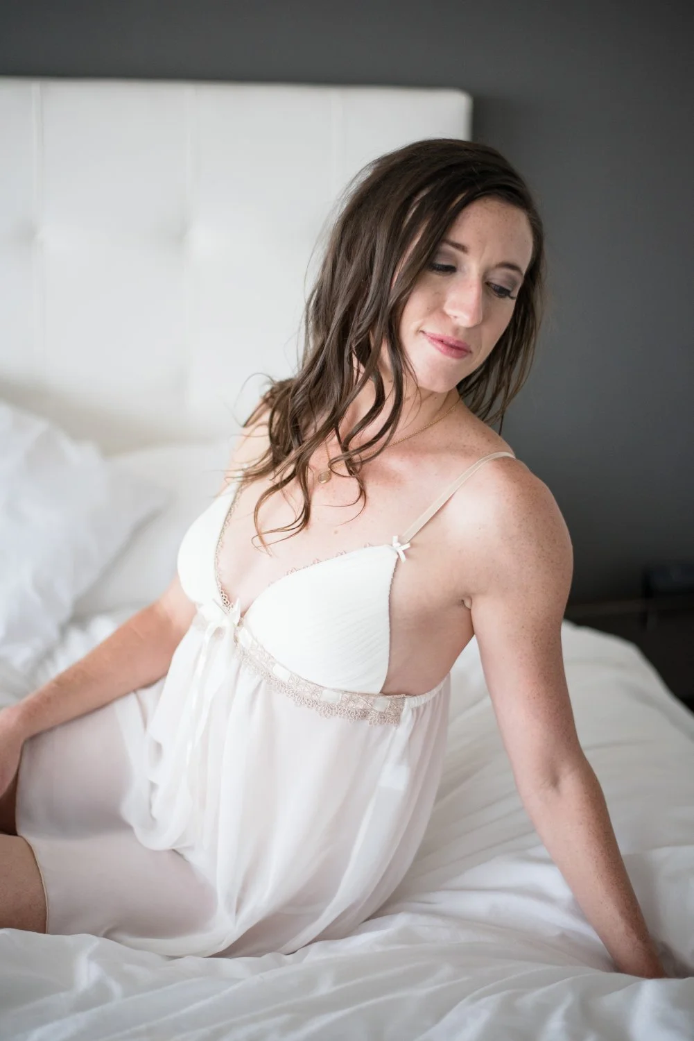 Shy Wife Amanda Works up the Courage to Show Her Tits in Boudoir Shoot Pt.1 image 20