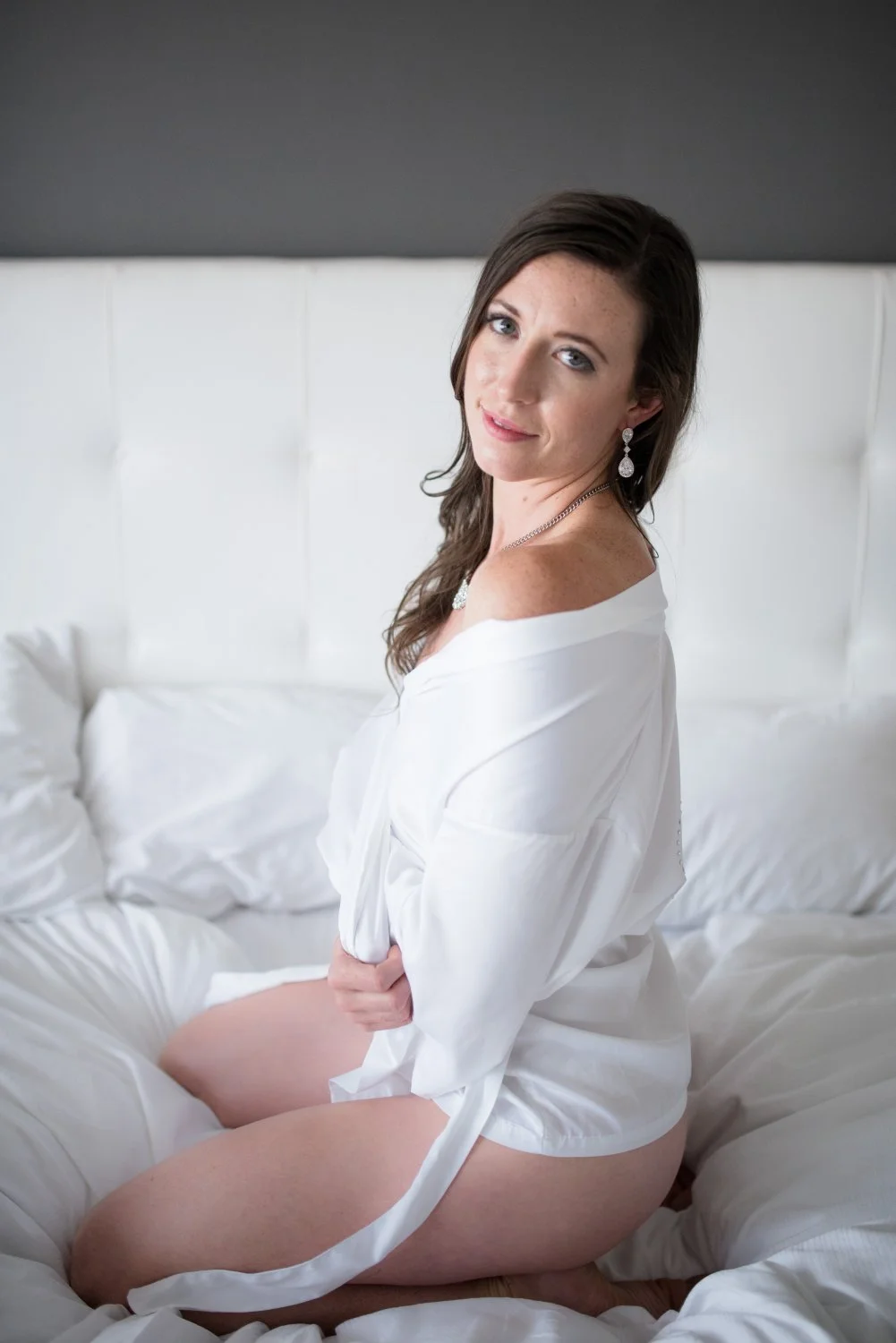Shy Wife Amanda Works up the Courage to Show Her Tits in Boudoir Shoot Pt.1 image 45