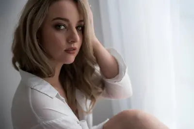 Hot Blonde boudoir cover image