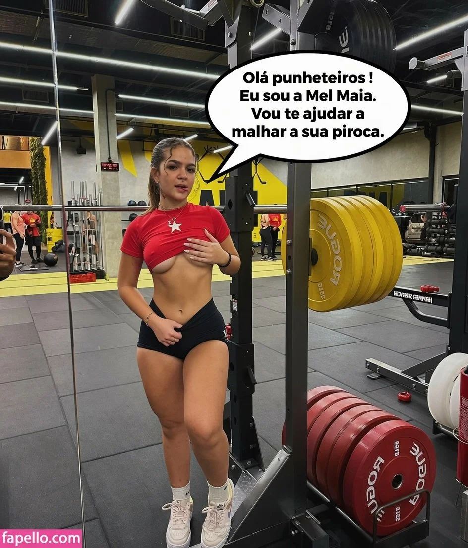 Mel Maia se apresentando pra galera do Erome. Pronta pra satisfazer. IA - AI image 7