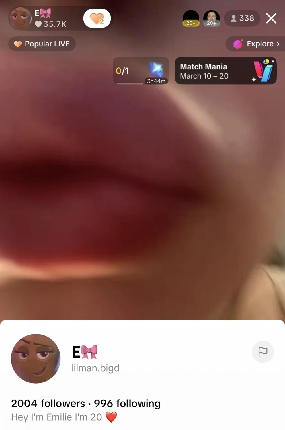 Nerdy big tit slut does whatever the chat tells her to do on TikTok image 3