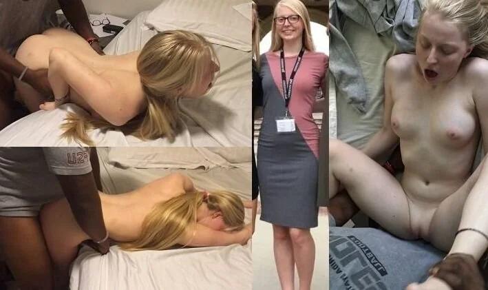 Loira blonde vazada dando pro negão BBC black cock slut leaked image 3
