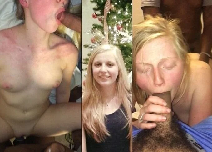 Loira blonde vazada dando pro negão BBC black cock slut leaked image 5
