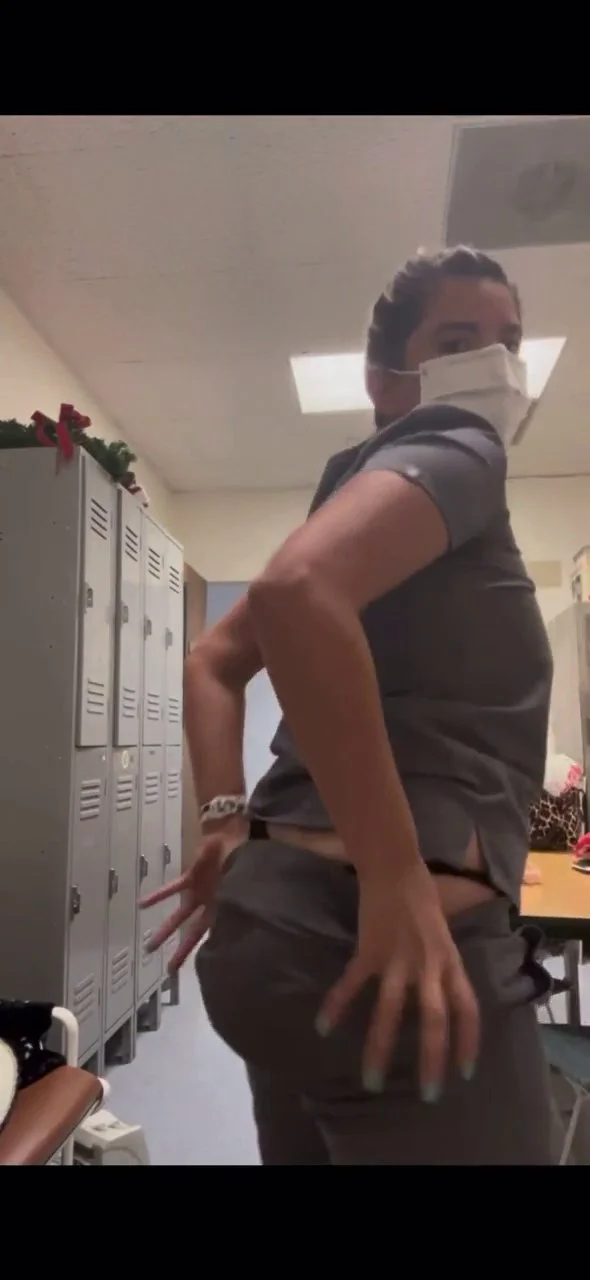 BUSTED - Nurse caught flashing on her phone 😍 image 2