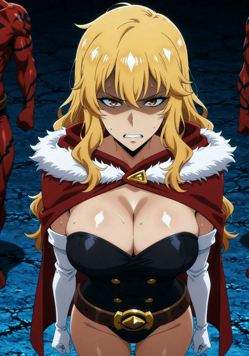 Female warrior forced to suck her enemy's cock main image