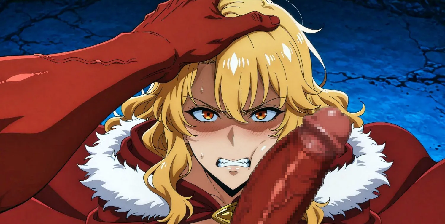 Female warrior forced to suck her enemy's cock image 15