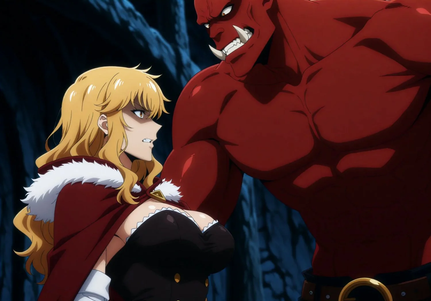 Female warrior forced to suck her enemy's cock image 2