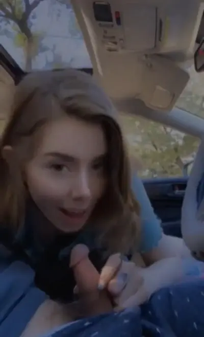 Gf car blowjob cover image