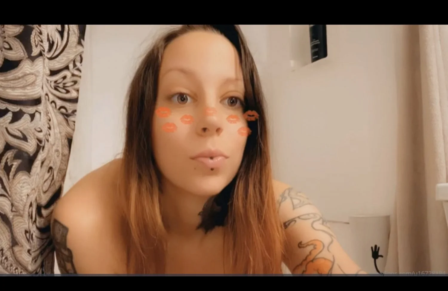 Big Titty Tatted Brunette DIldoDoll image 11