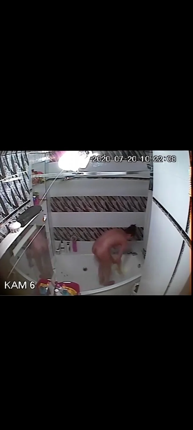 Hidden cam on my mom Showering image 1