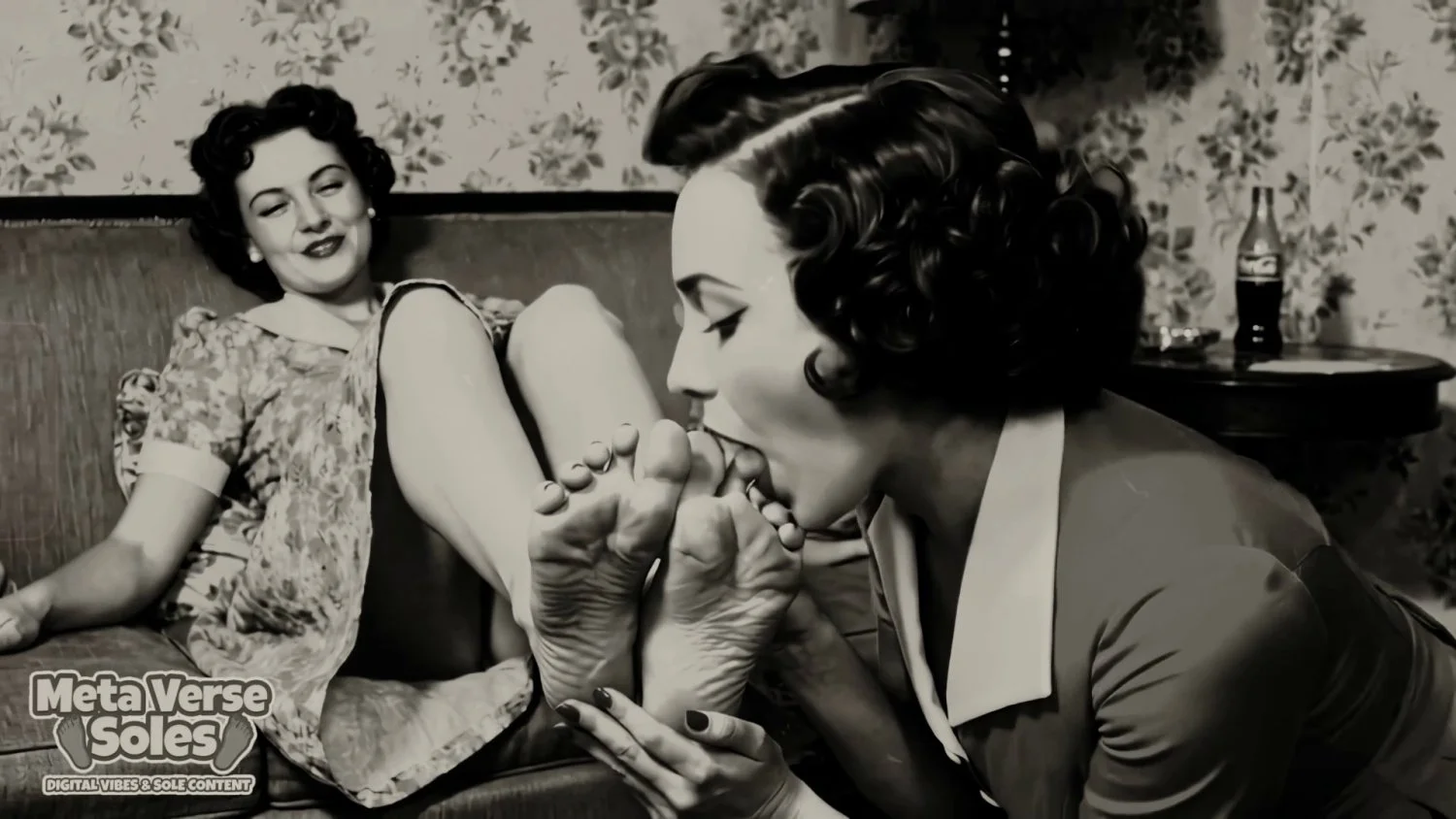 Vintage lesbian foot worship image 4
