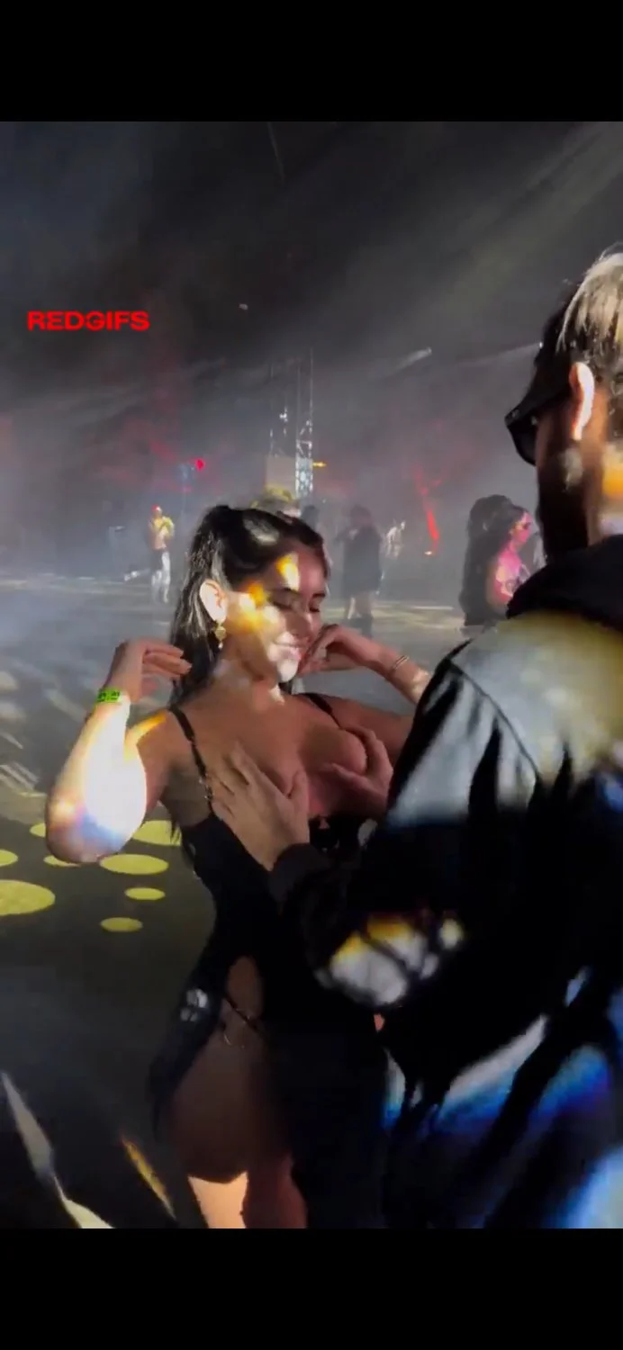 Sexy hot brunette showing off at party 🥵🎉🎊🔥 image 2