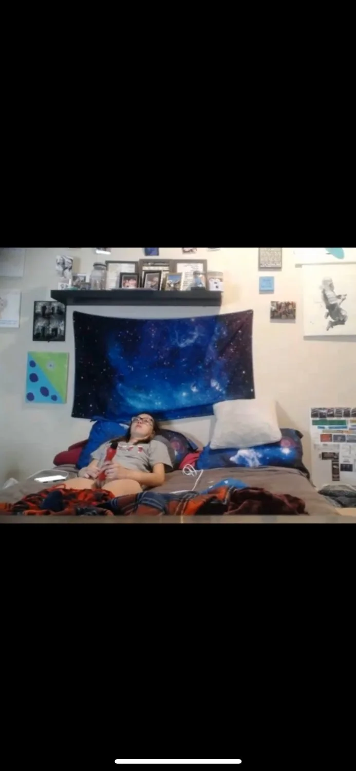 Spying On My Nerdy Sister Masturbate main image