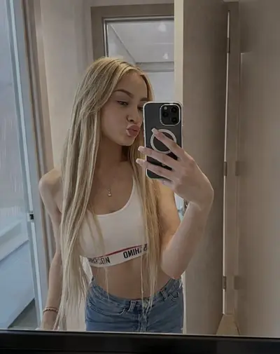 Pretty blonde teen deepthroat blowjob cover image