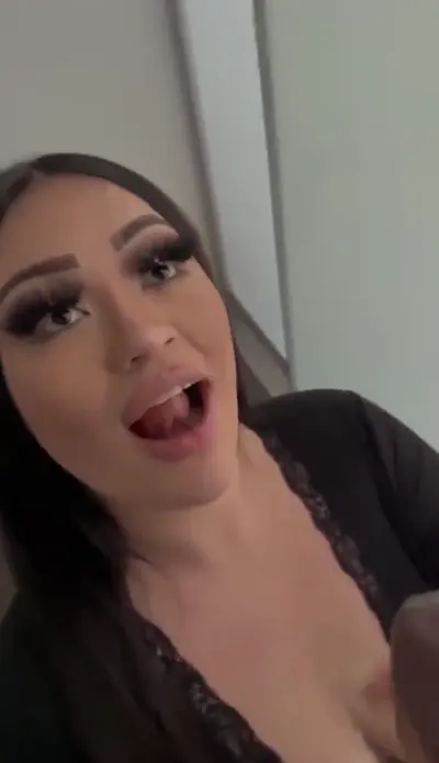 Thick asian slut gets bbc cumshot cover image