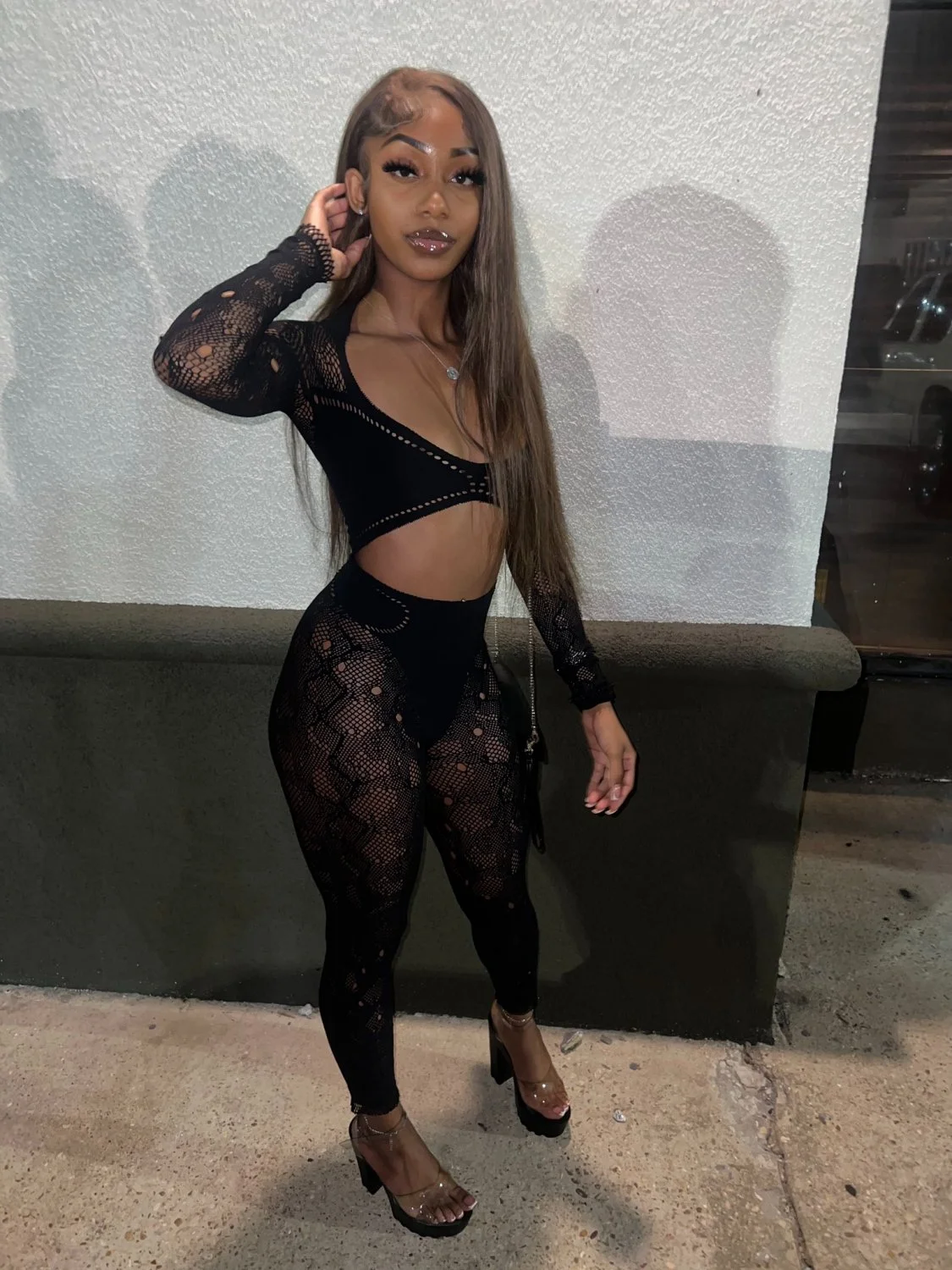 Sexy hot Ebony with phat pussy print 🥵🍑🔥 image 1