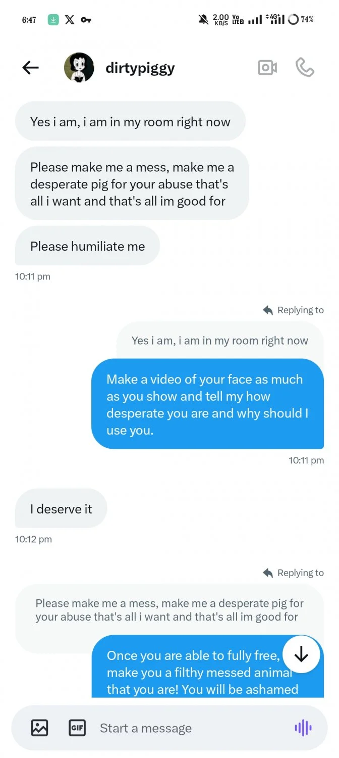 Fat humiliated messed pig 🐷 text me to get used. image 3