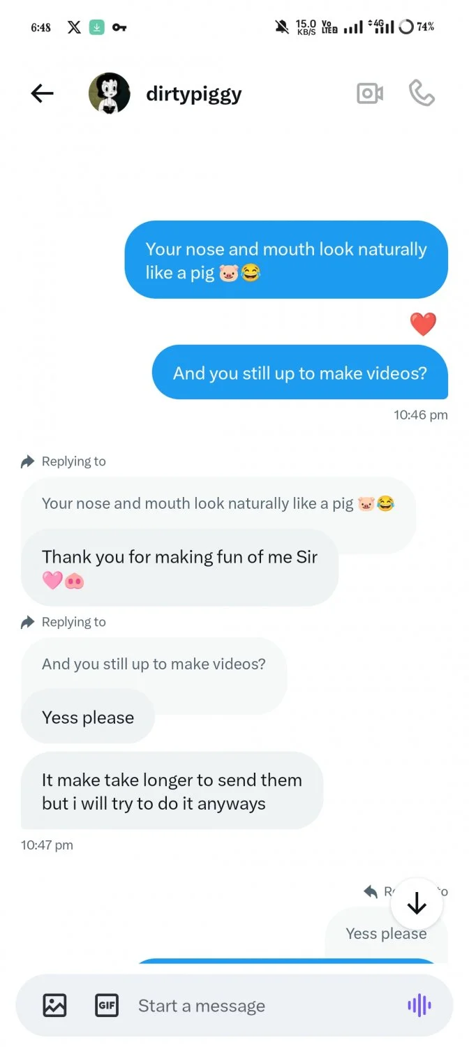 Fat humiliated messed pig 🐷 text me to get used. image 4