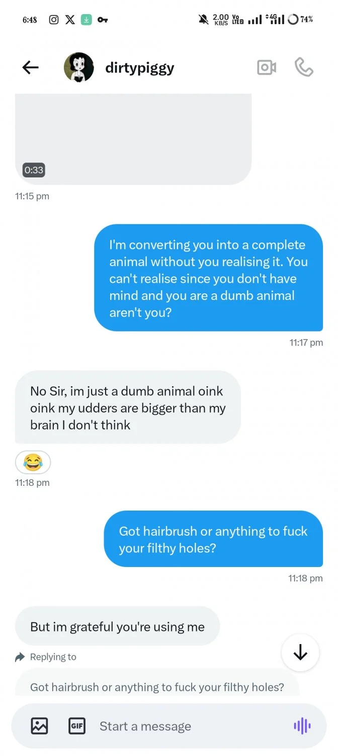 Fat humiliated messed pig 🐷 text me to get used. image 6