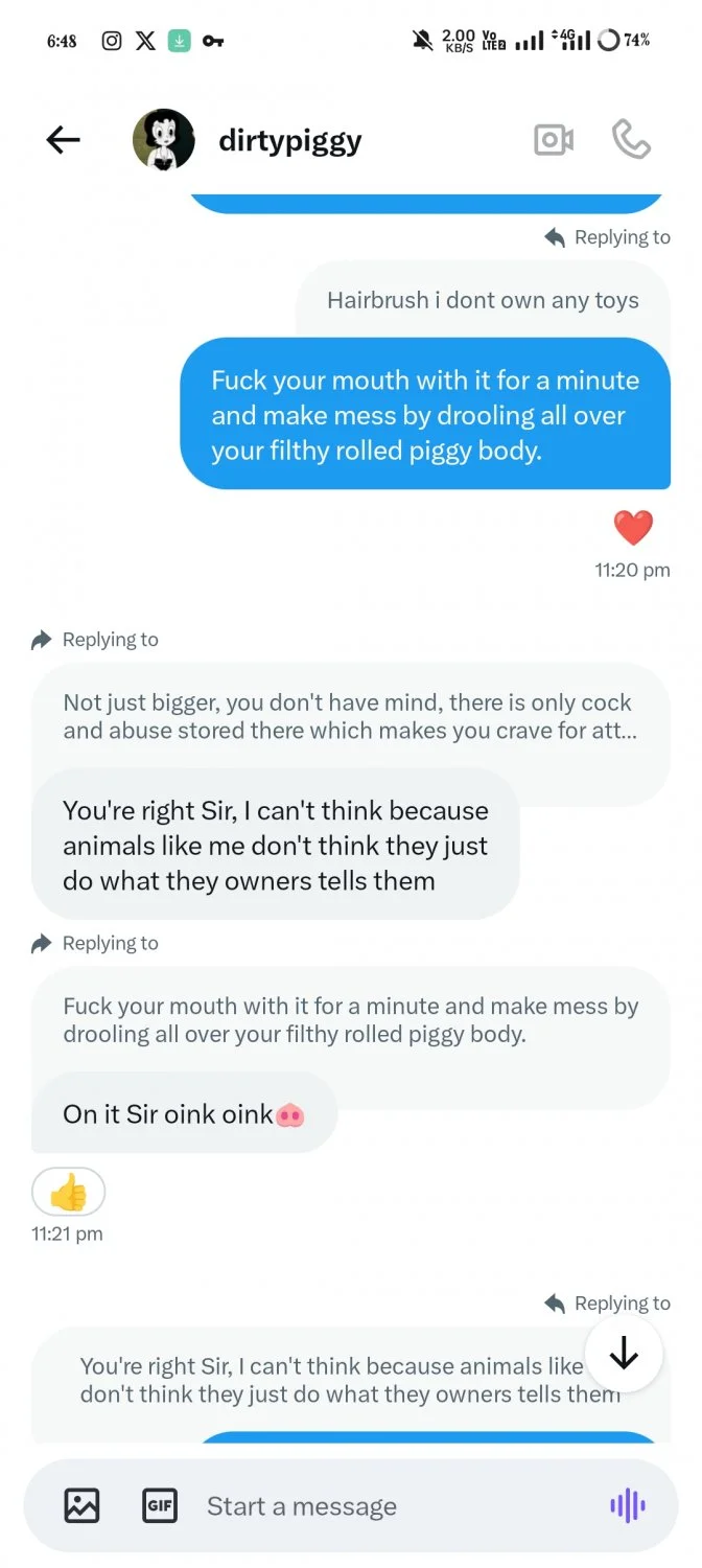 Fat humiliated messed pig 🐷 text me to get used. image 7