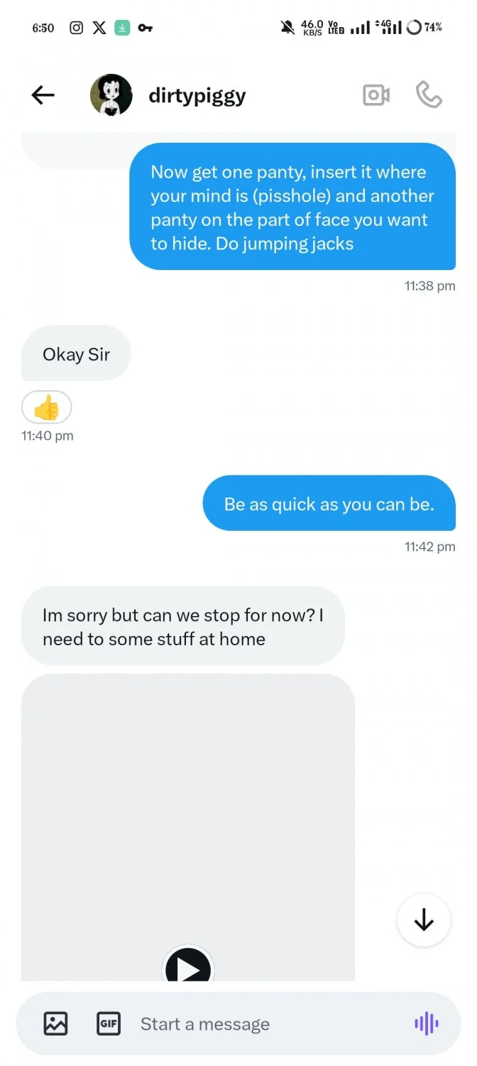 Fat humiliated messed pig 🐷 text me to get used. image 9