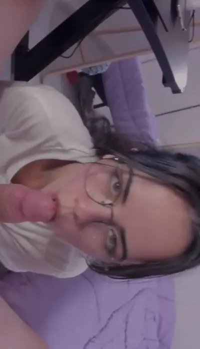 Cute teen slut 19yo sucks big dick cover image