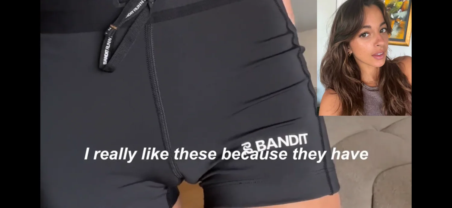 cute runner accidental cameltoe in yt vid image 9