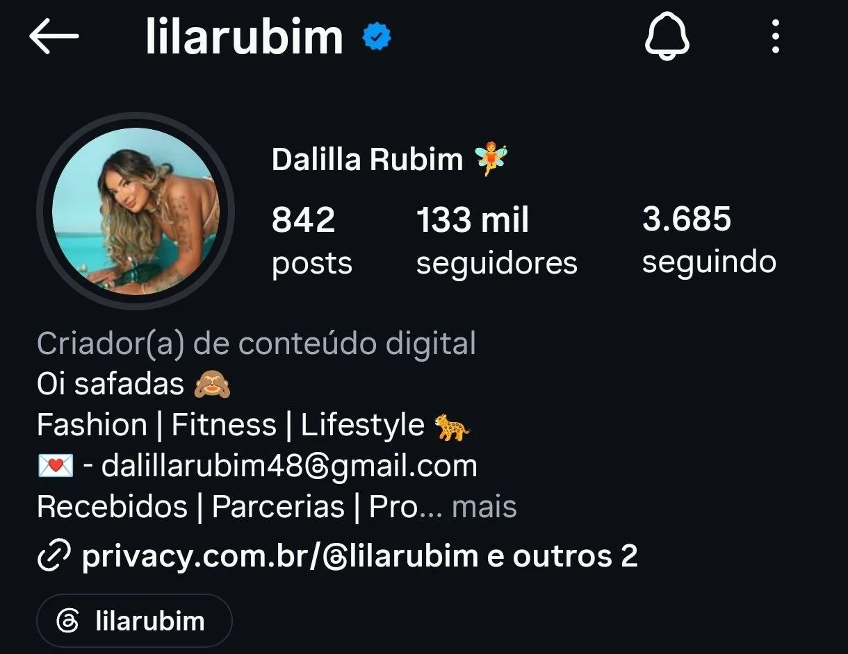 Dalilla rubim blogueira do Instagram puta gostosa safada image 6