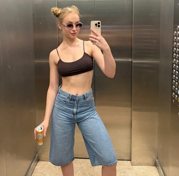 Cute german teen with big tits exploring America main image