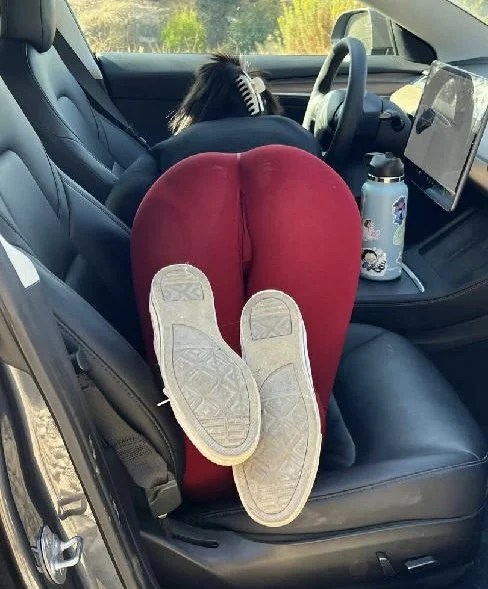 My Asian Stepmom Looking For Something She Dropped In The Car image 6