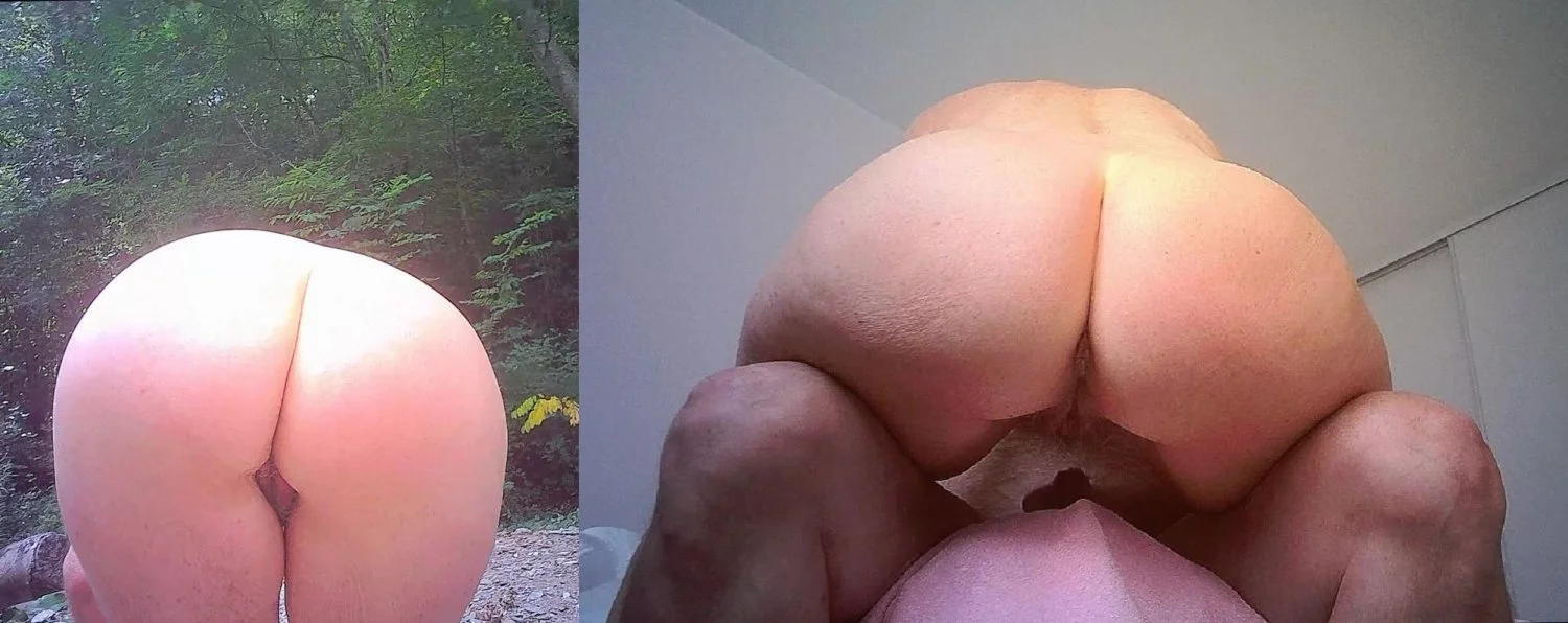 Cheating granny nurse Solange ass outdoor and indoor image 3
