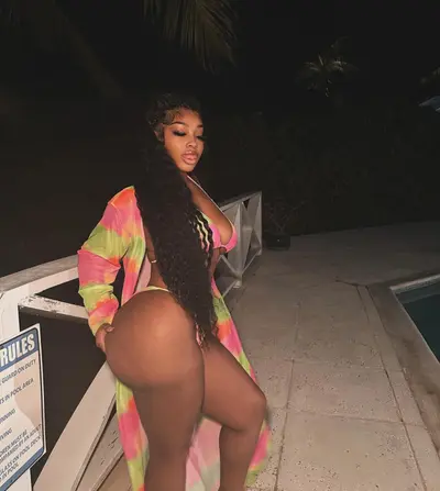 Barely Legal 21 year old Ebony Thick Baddie Mari Big Booty Ass cover image