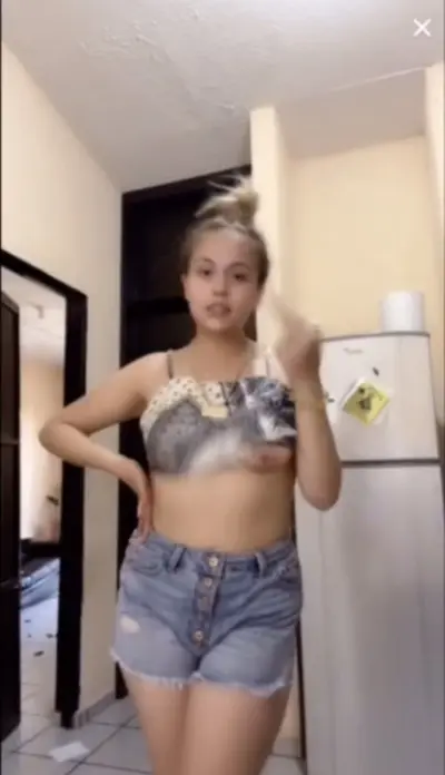 TikTok accidental flash! I was recording her live as it happened so I put this video together. cover image