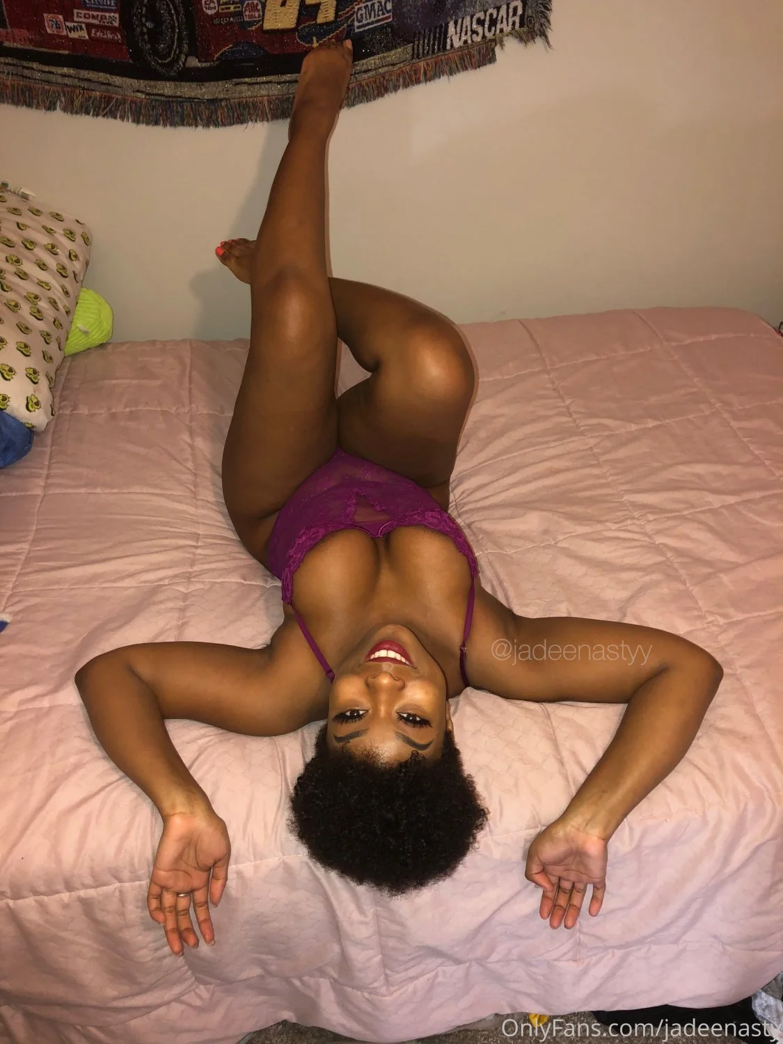 THICC Nasty Ebony Nympho Jadee Loves To Cream Her PHAT PUSSY! image 15