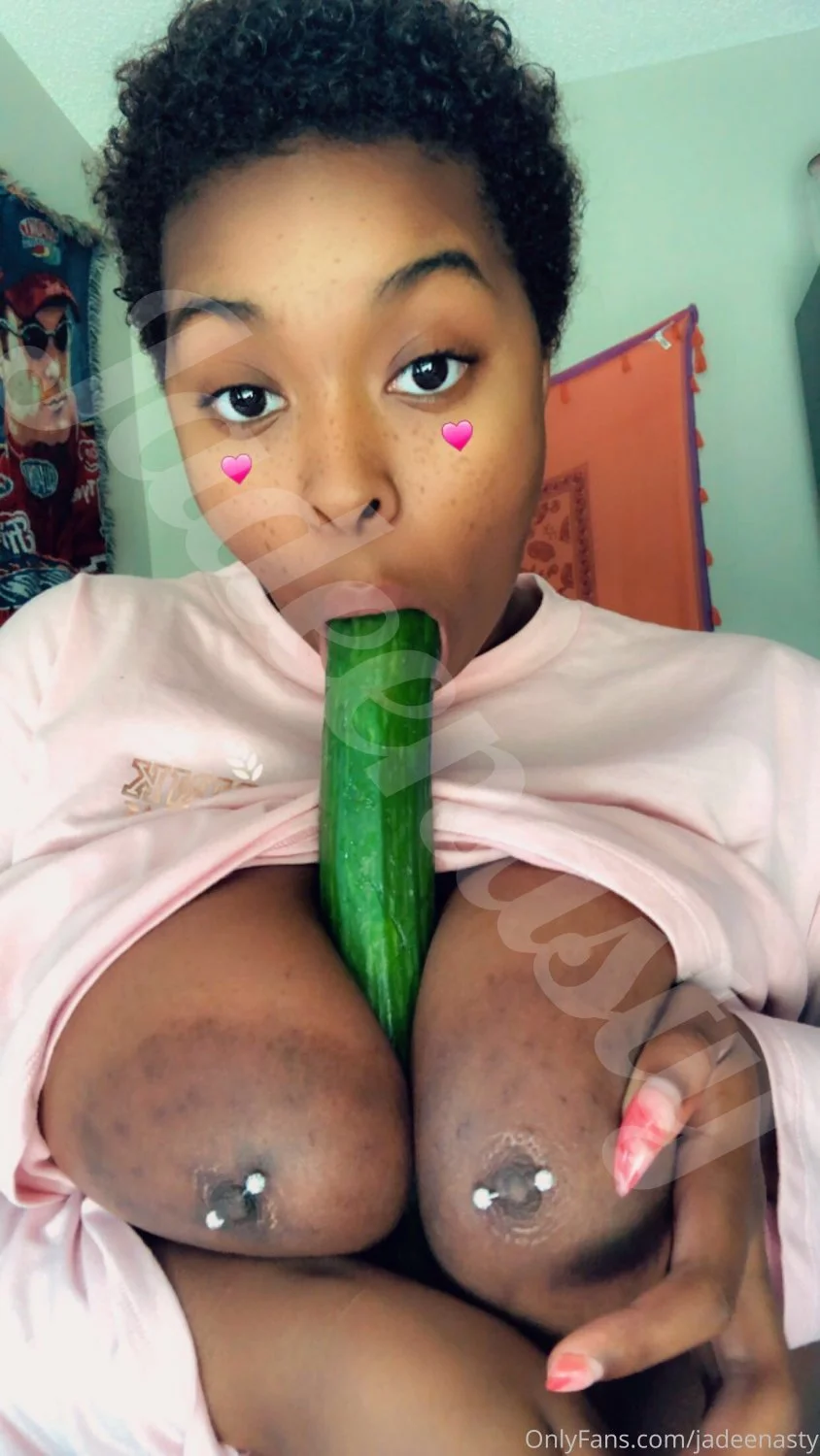 THICC Nasty Ebony Nympho Jadee Loves To Cream Her PHAT PUSSY! image 9
