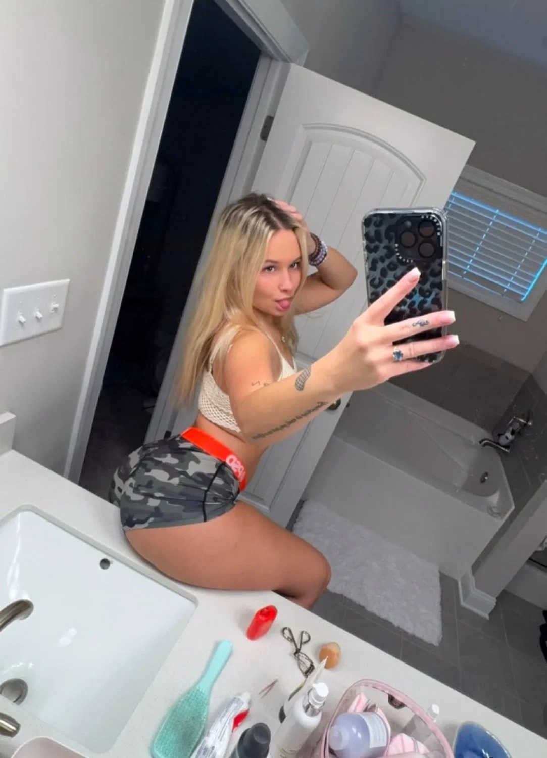 pretty blonde with a fat ass image 5