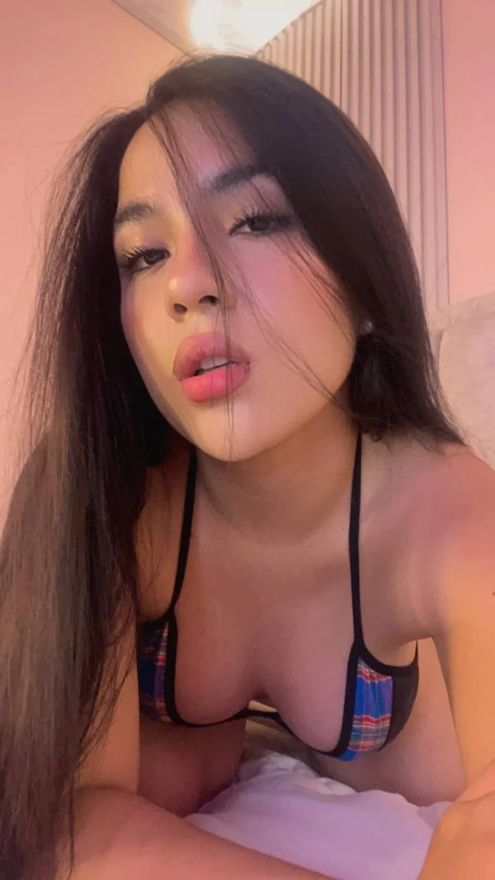 just imagine your lips brushing against my skin and passing over my hard nipples... image 2
