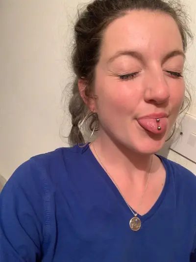 Horny Brit plays with her pussy cover image