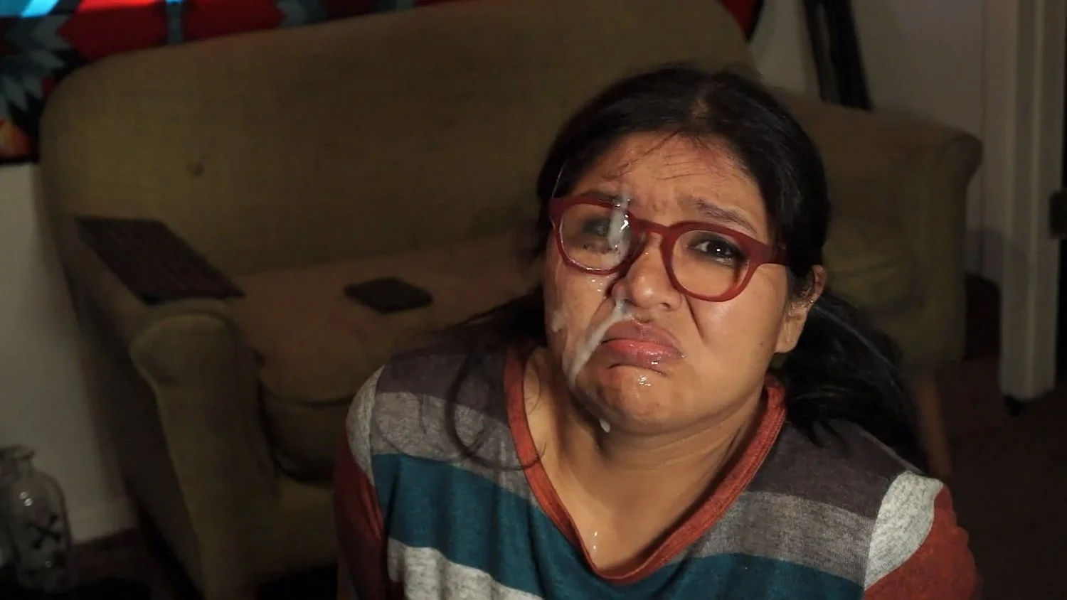 Lesbian takes her very first facial image 7