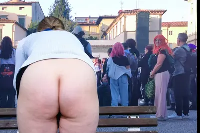flashing ass in public square... cover image