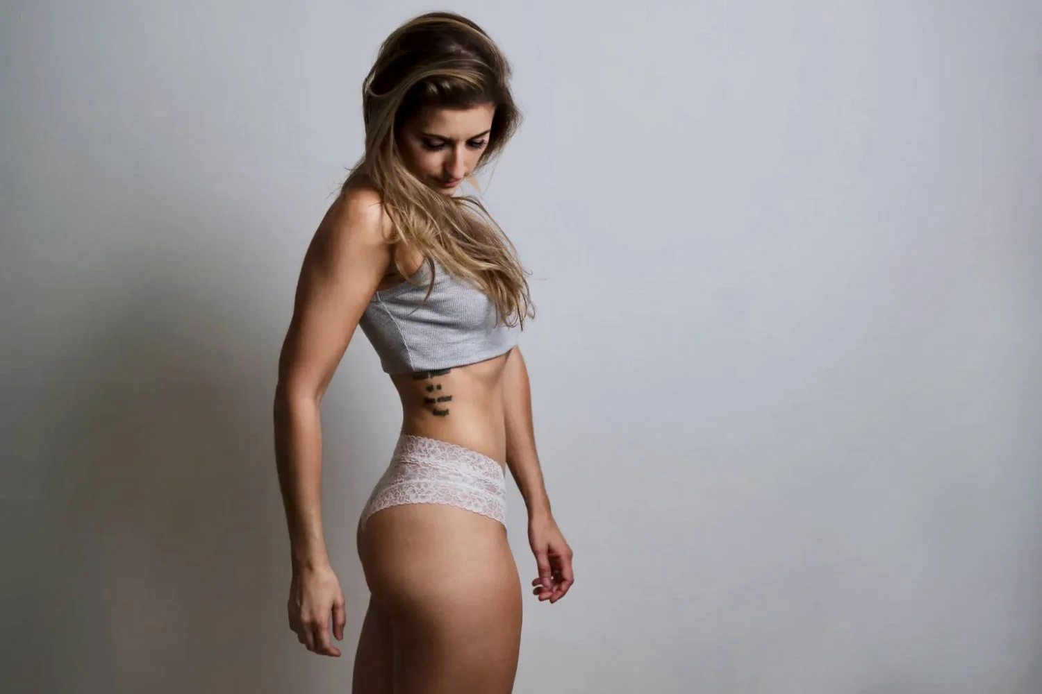 Fit brunette wife boudoir image 6