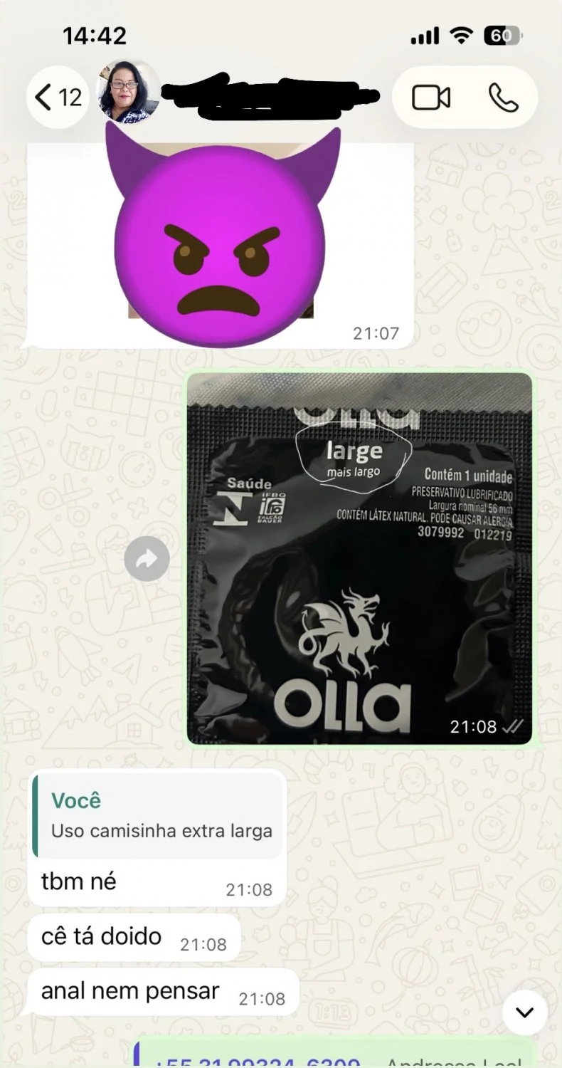 Essa chamada de video com coroa eu perdi o vídeo, era do antigo celular que o negão tinha😈😈🍆 image 2